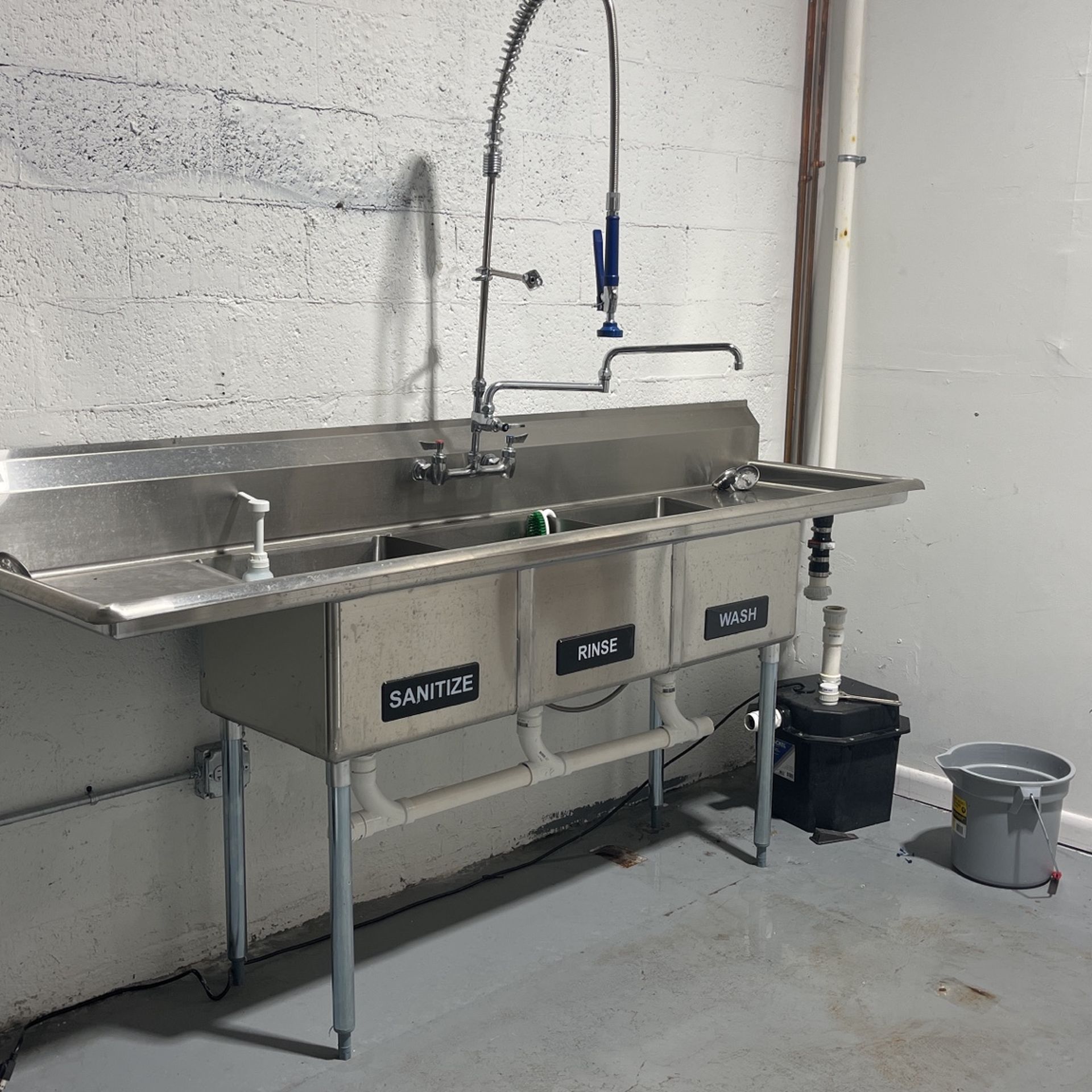 Three Compartment Sink