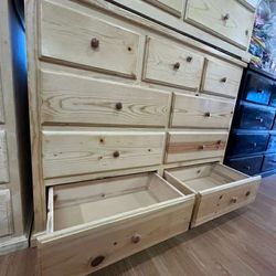 9 Drawer  natural pine