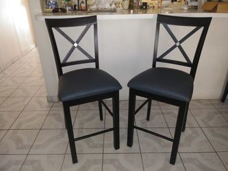 Two counter stools