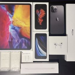 Lot of Empty Apple Boxes iPhone iPad iPod Nano AirPods Pro Watch Pencil Adapter