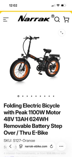 ELECTRIC BIKE NEW 1100 W