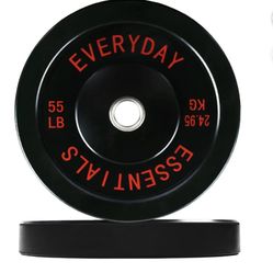 Olympic Bumper Plate Sets – Steel-Hub Rubber Plates 110LB Set