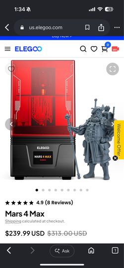 Elegoo Mars 4 Max 3D Printer brand new in box