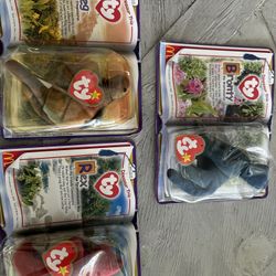 Beanie Babies Dinosaur Trio Full Set UNOPENED