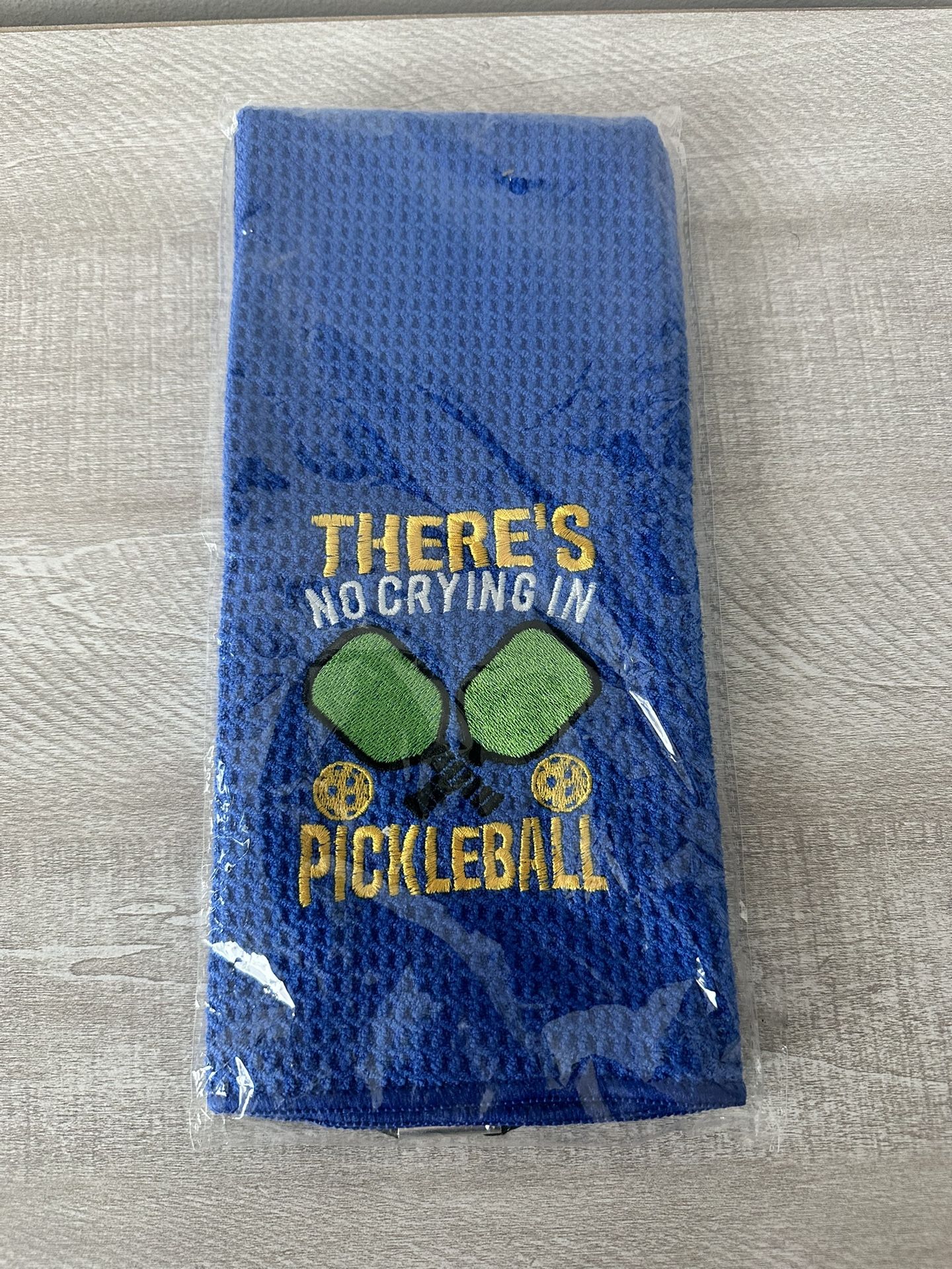 Pickleball Towel "There's No Crying In Pickleball" Towel