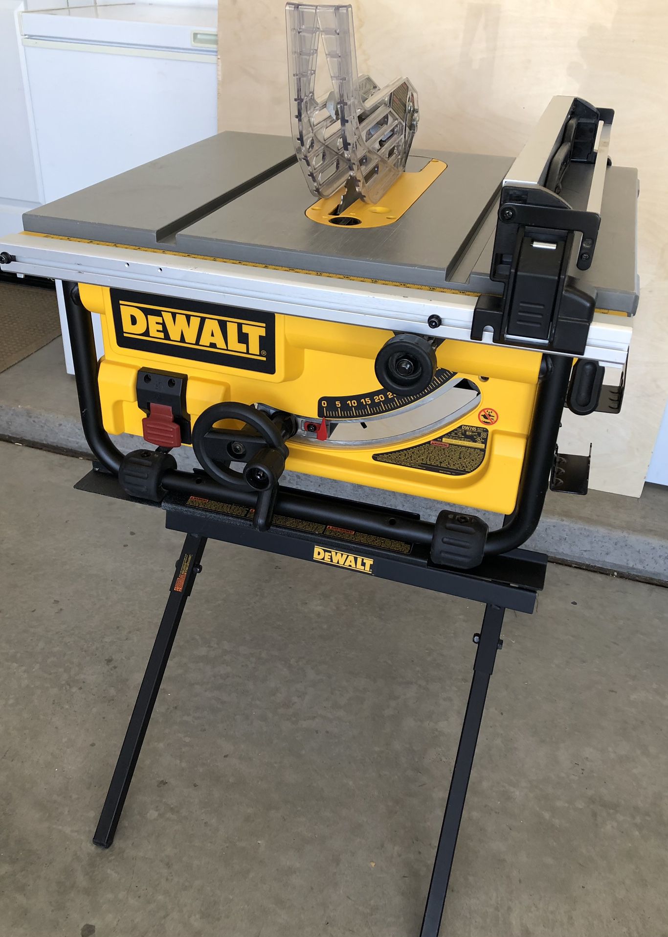 DeWalt Table Saw and Stand