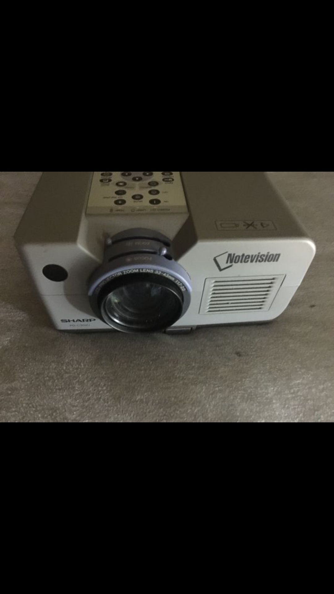 Sharp notevision PG-c30xu Projector