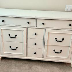 Dresser And 1 Nightstand White 9 Drawer Dresser 