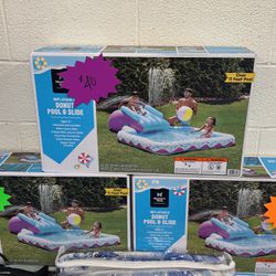 Inflatable Doughnut Pool And Slide