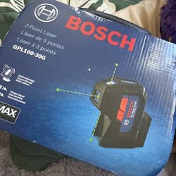 Bosch 3-point laser 125ft