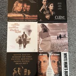 Laserdisc Movies: Legends Of The Fall, The Client, Flesh And Bone, A Perfect World,  Sleepers, White Man’s Burden