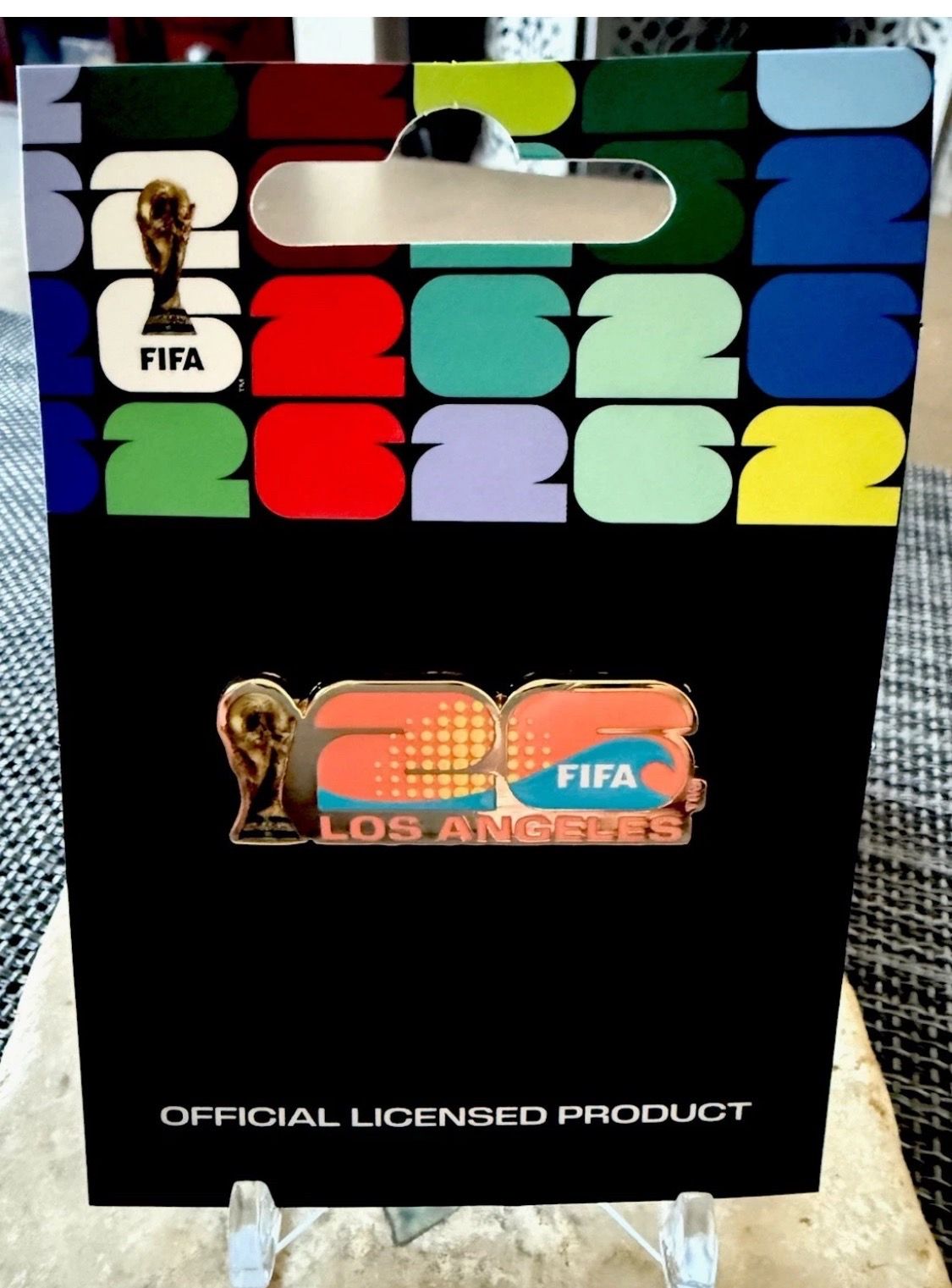 FIFA 2026 World Cup Logo lapel pin USA United States Los Angeles