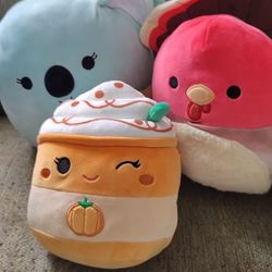 3 Squishmallows - Gavi, Delindy and Coco