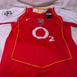 Nike Arsenal Fc T90 BERGKAMP 10 Champions League LARGE 