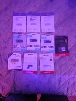 Brand New Flash Drive And Micro SD Card Bundle
