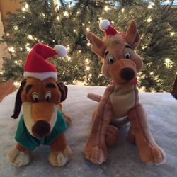 Vintage All Dogs Go to Heaven Christmas Plush Toys