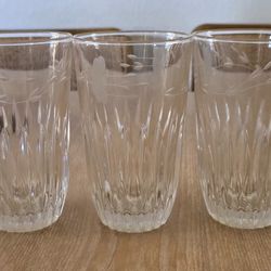 Three Vintage Princess House Heritage Glasses