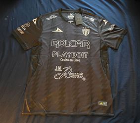 CLUB NECAXA MEN'S BLACK SOCCER JERSEY SIZE LARGE