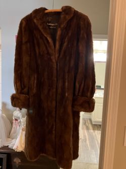 Full-Length Brown Mink  Coat