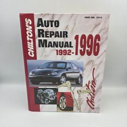 Chilton's 7916 Auto Repair Manual 1(contact info removed) Domestic US Canadian Models Hardcover