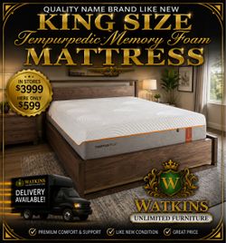 🛏️ KING SIZE TEMPUR-PEDIC RHAPSODY LUXE – LIKE NEW – DELIVERY AVAILABLE 🚛🚚