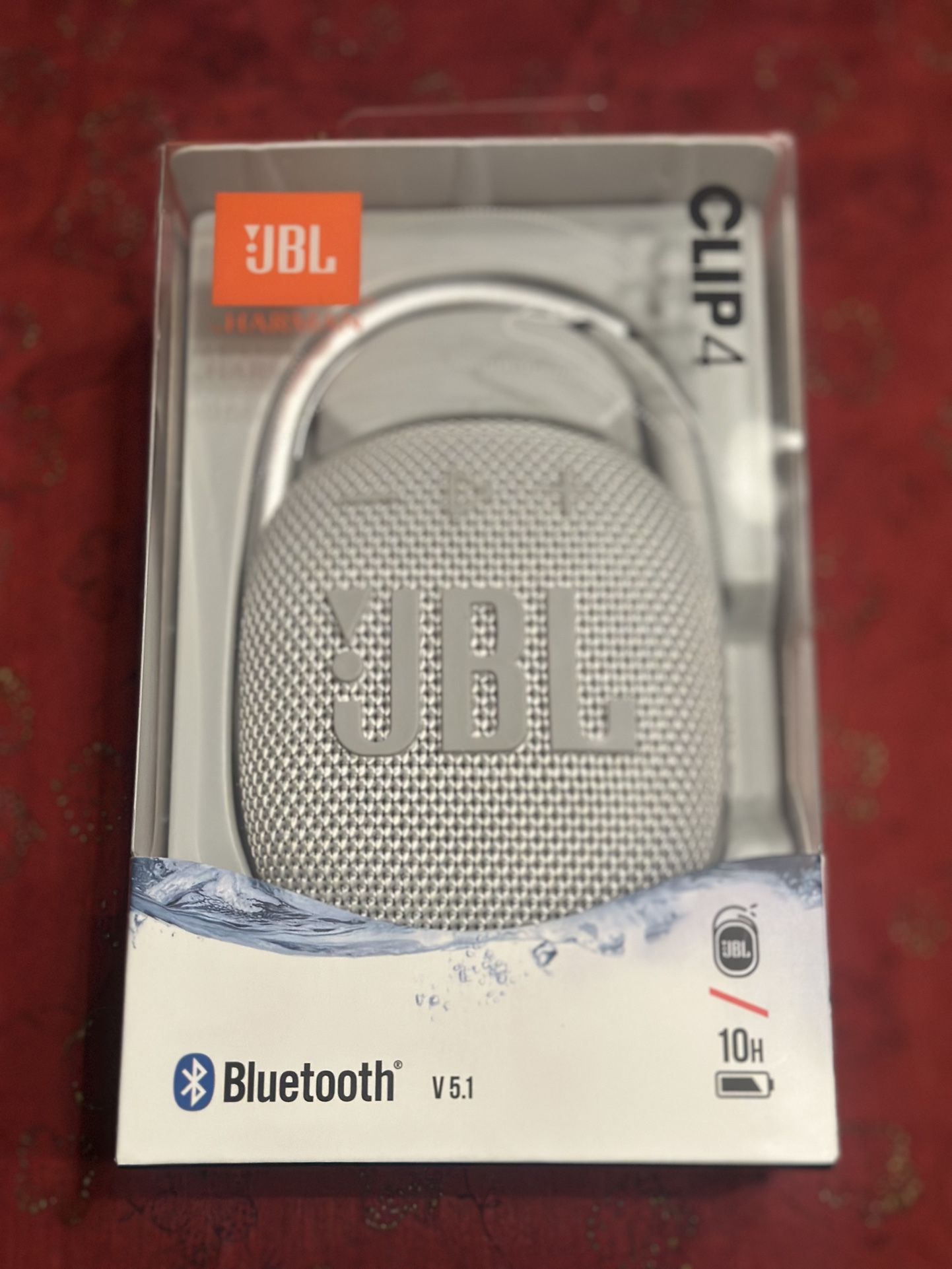 JBL Clip 4 Bluetooth Portable Wireless Speaker Silver