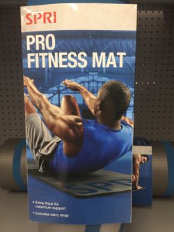 New Sealed Box Pro Fitness Mat Extra Thick For Maximum Support included carry strap