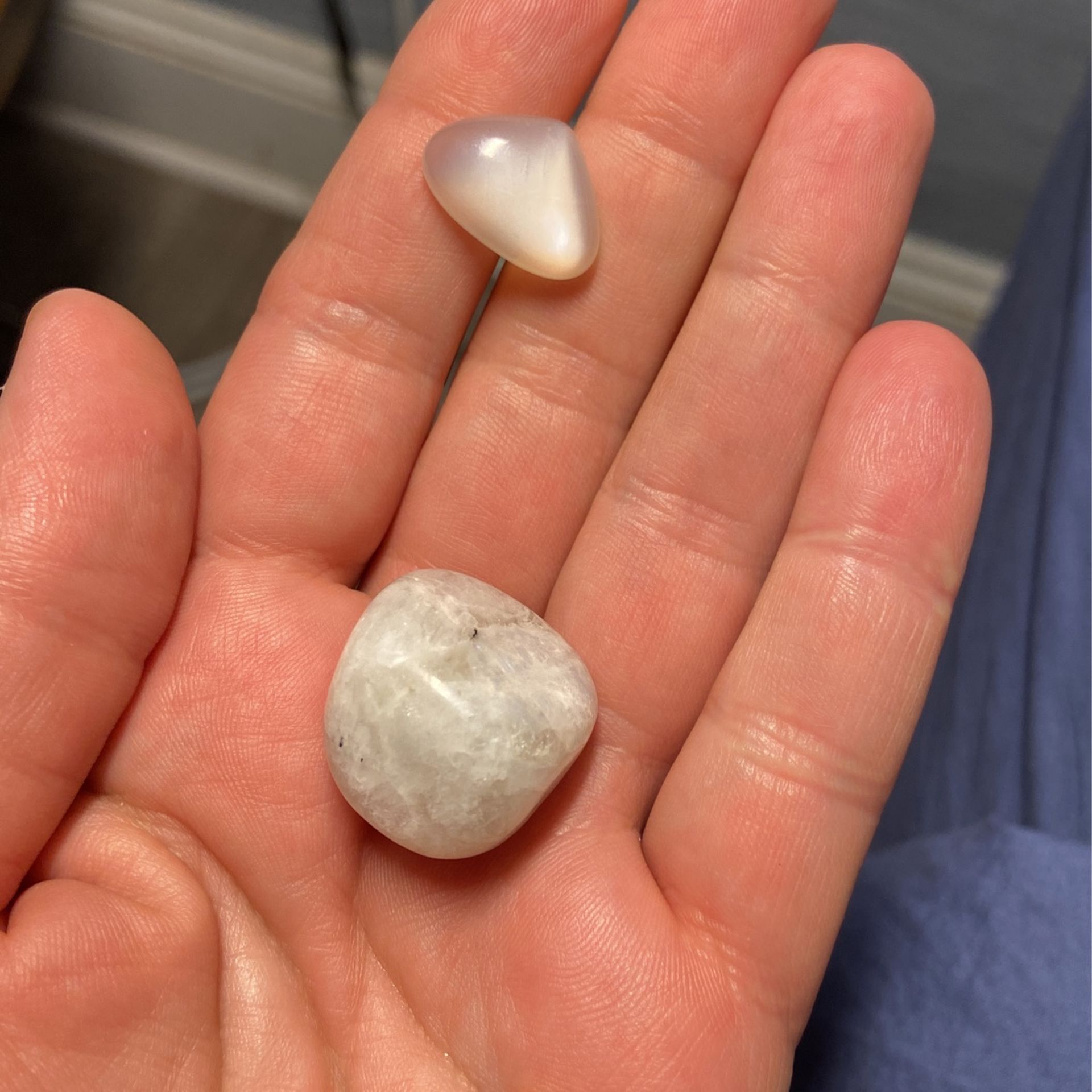 Large Moonstone, Chunk And Polish Cabochon