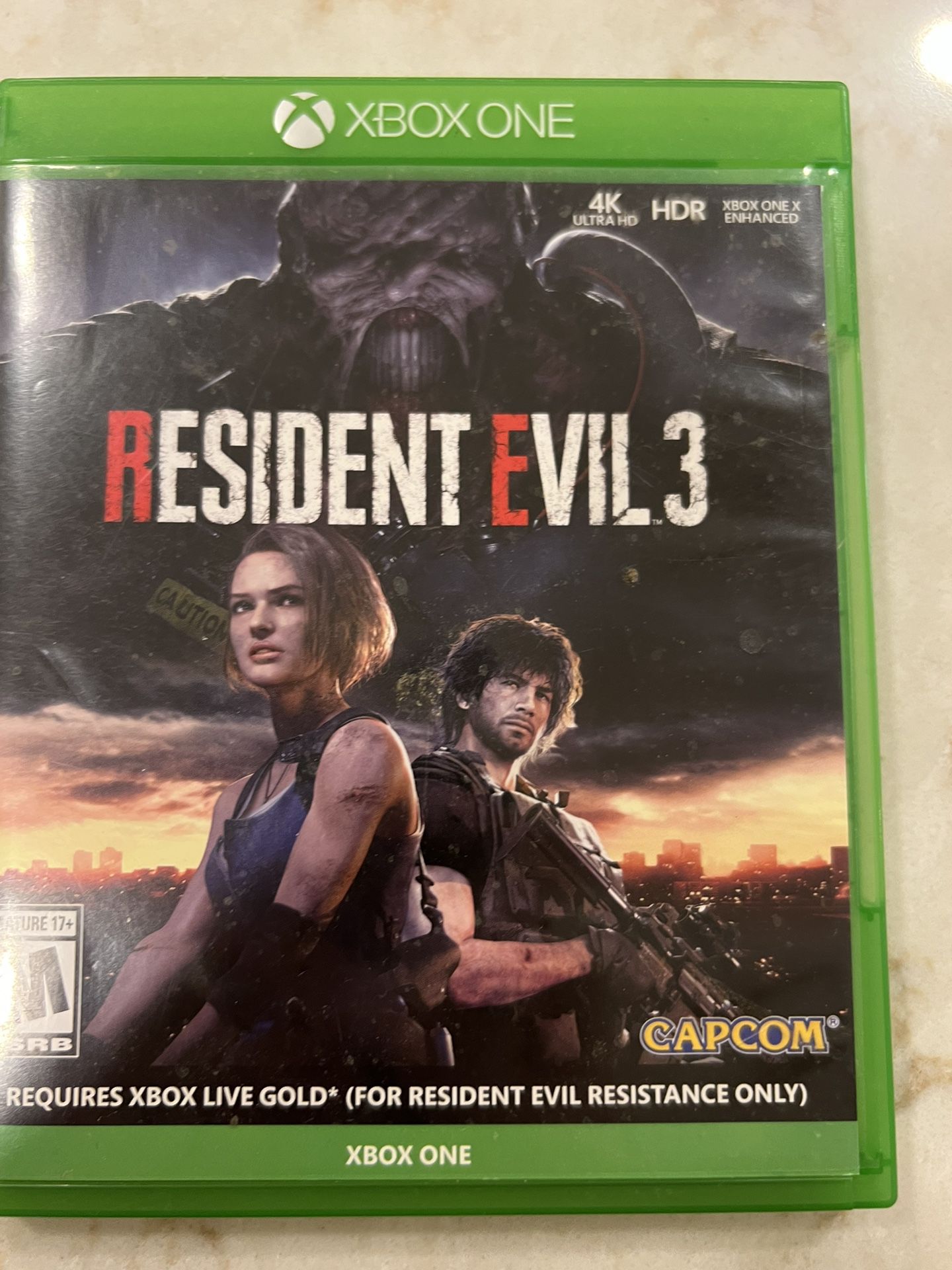 Resident Evil 3 Xbox One Good Condition 