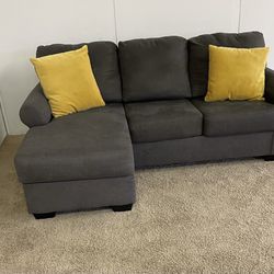 Gray Reversible Sectional With Delivery 
