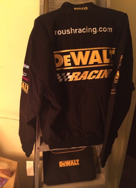 Dewalt jacket and Dewalt note pad