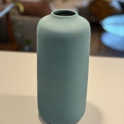 Anthropologie Teal Vase
