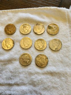 Silver peace dollars