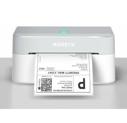 MUNBYN Bluetooth Thermal Label Printer RW403B, Wireless 4x6 Shipping Label, Grey