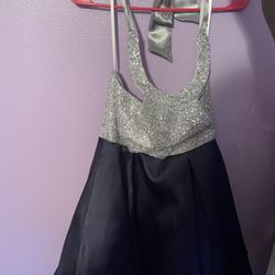 Silver And Blue Dress