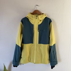 Men’s Marmot Ski Snowboard Jacket – Shell w/ Light Insulation – Medium – Green/Yellow