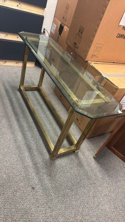 Metal & Glass Table 