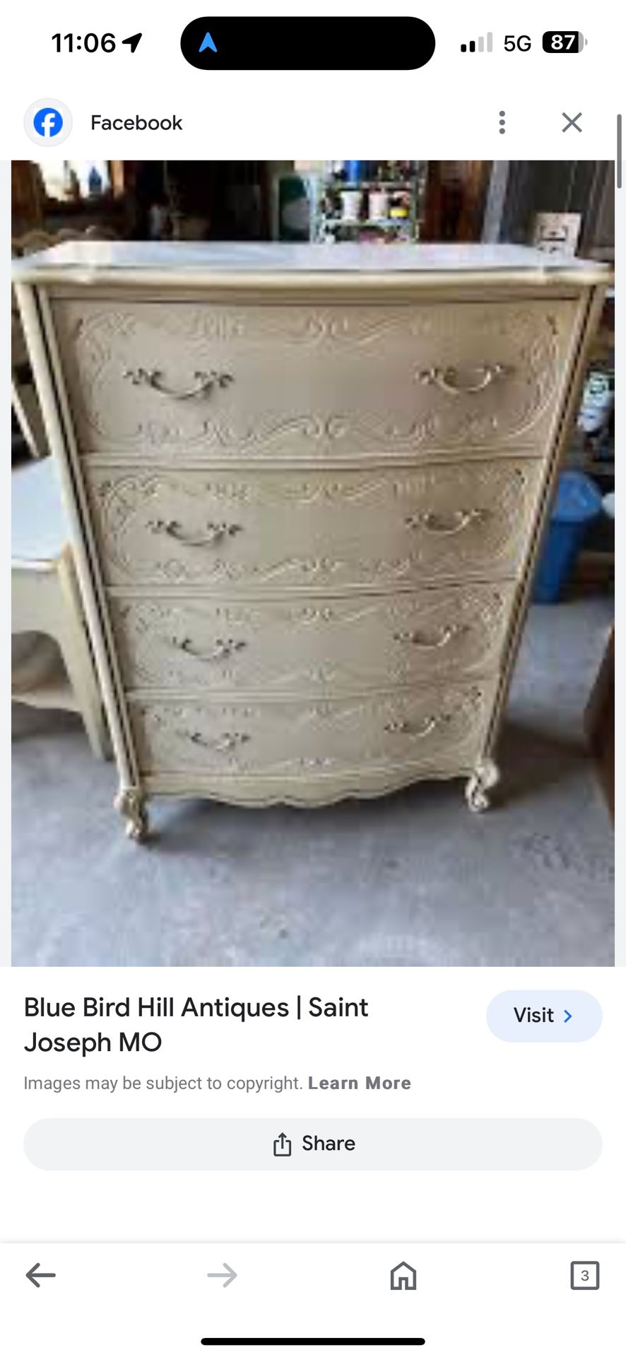 Vintage Shabby Chic Dresser 