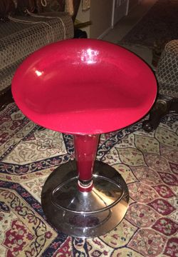 Red bar stool