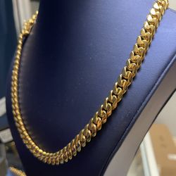 ‼️🥇 10MM MIAMI CUBAN LINK CHAIN 24” GOS⚡️⛓️‍💥