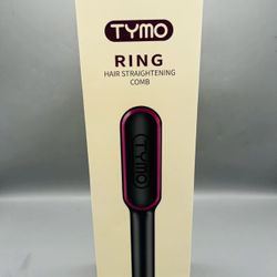 TYMO Ring Hair Straightening Brush HC 100 Black Straightener USED Good Condition