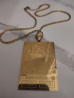 First Edition Dark Magician 18K Gold-plated Pendant, Ghost Rare