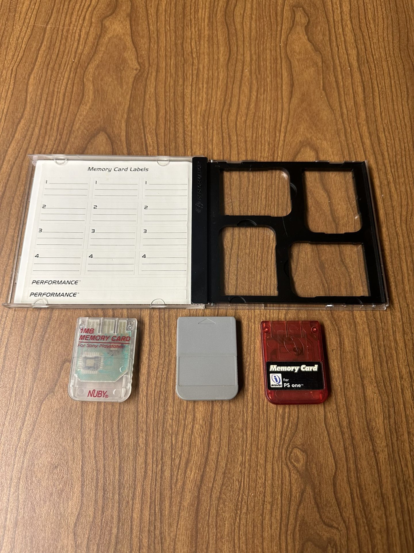 Three PS1 Memory Cards