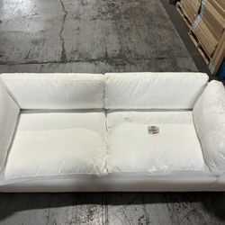 Cozy White 2-Seater Sofa