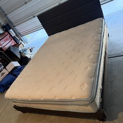 Queen bed frame & mattress $300obo