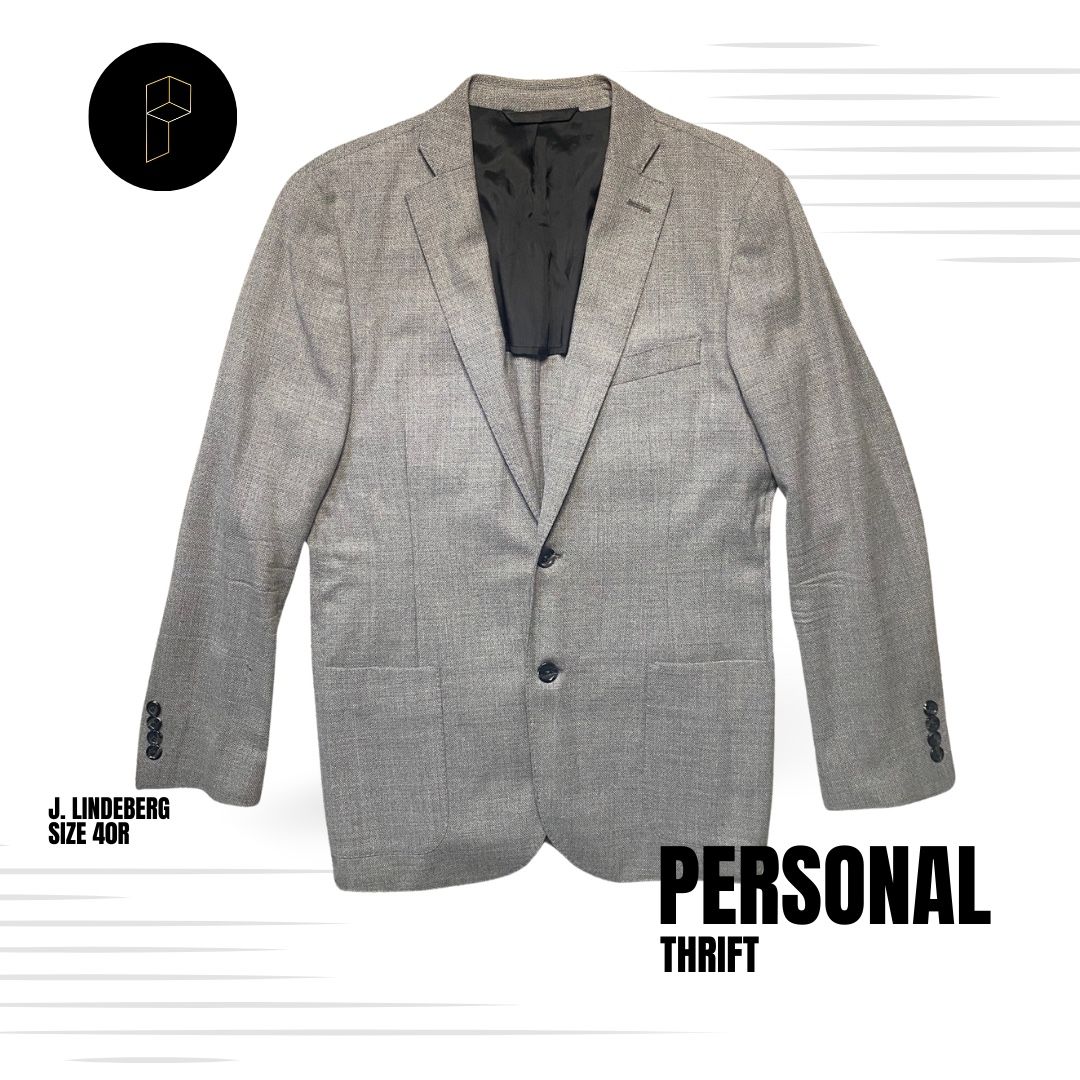 J. Lindeberg Men’s Suit Jacket Size 40R Gray