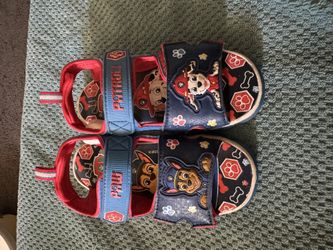 Paw Patrol Sandals Boys Light Up Size 11c