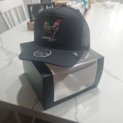 SnapBack Cap With Rooster Patch. "New"