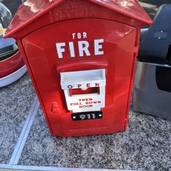 Vintage Fireman Memorabilia Landline Phone That Works ! Great For Your Mancave !!