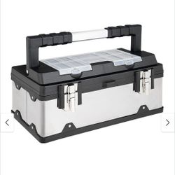 18" Stainless Steel Tool Box Toolbox Portable Organization TL33922